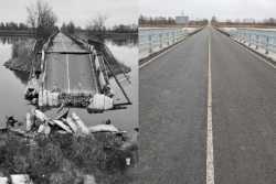 У Миколаївськiй областi вiдбудували зруйнований мiст