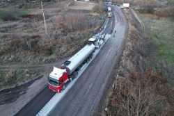 Пiд Одесою роблять дорогу з золи