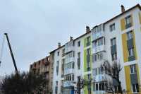 У зруйнованому пiд'їздi житлового будинку в Макаровi завершено мурування цегляних стiн