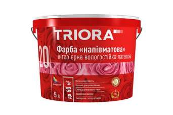Напівматова фарба TRIORA: блискучий матеріал для роботи в інтер&#039;єрі