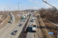 На объездной Харькова начали армировать покрытие