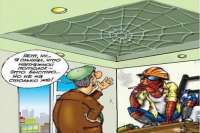 Приколы: как выглядят китайские подвесные потолки. Видео