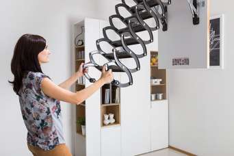 Как выбрать металлическую чердачную лестницу для очень высоких помещений