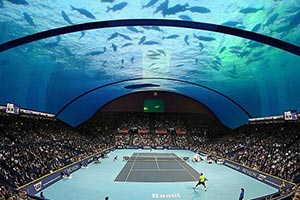 Спроектирован первый в мире подводный теннисный корт