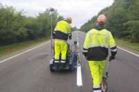 На дорогах Волинської областi нанесено понад 900 км розмiтки