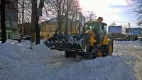 Как в Кировограде снег убирали. Фото