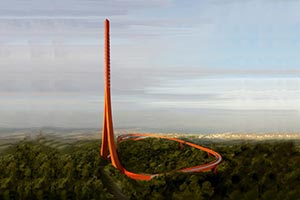 Представлен проект телевизионной башни в виде ленты