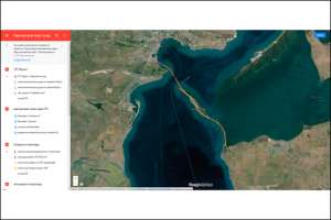 Google Maps подробно освещает строительство Керченского моста