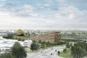 Самое большое деревянное здание в мире будет универсальным поставщиком услуг