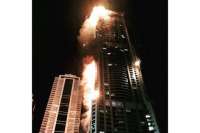 Небоскреб превратился в факел второй раз за два года