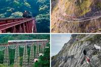 Курьезы: 10 самых опасных железнодорожных маршрутов мира. Фото