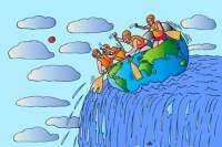 Как выглядит искусственный водопад внутри офисного центра. Видео