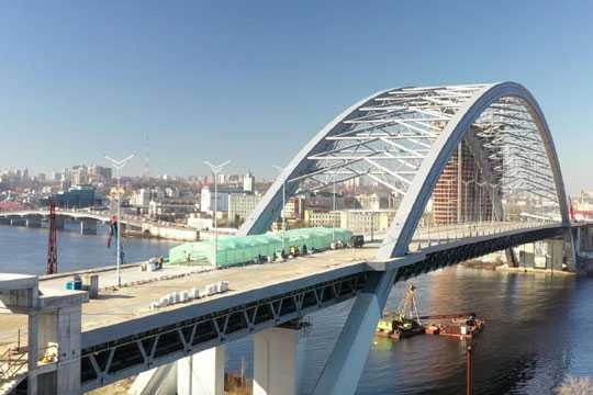 Работы по Подольскому мосту вошли в финальную стадию