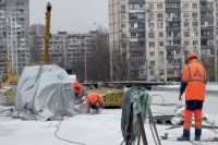 Шляхопровiд на перетинi вулиць Богатирської та Полярної вiдкриють до вересня