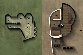 Животных превратили в планы этажей