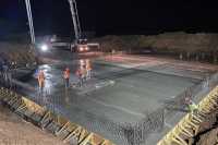 На будiвництвi магiстрального водогону облаштували фундамент другої насосної станцiї