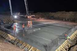 На будiвництвi магiстрального водогону облаштували фундамент другої насосної станцiї