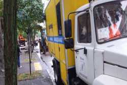 У Києвi пошкодження водопроводу призвело до змiн у русi транспорту