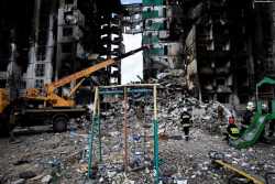 Жители Бородянки возвращаются домой