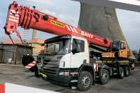 На рынке спецтехники представлены подъемные автокраны PALFINGER SANY. Видео