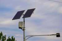 Пiд Львовом вперше влаштували вуличне освiтлення на сонячних панелях