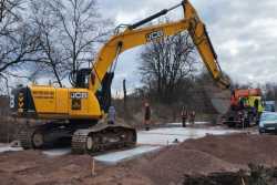 На трасi М-21 у Житомирськiй областi розпочали ремонт мосту