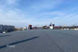 У Днiпрi закiнчили перший ремонт аварiйної кровлi