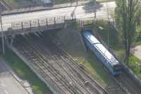 У Києвi реконструюють шляхопровiд бiля метро