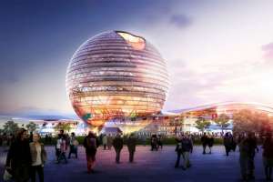 Как построили самую большую стеклянную сферу в мире. Видео