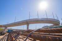 На Подiльському мосту облаштовують конструкцiї метрополiтену