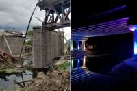 На Миколаївщинi вiдбудували зруйнований мiст