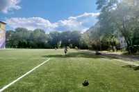 У Львовi забудовник реконструює шкiльний спортивний майданчик