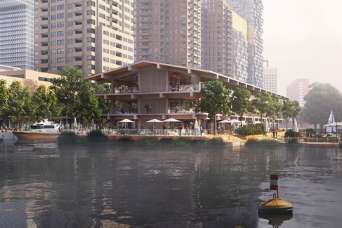 Архитекторы спроектировали плавучий самодостаточный офисный центр