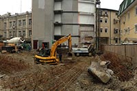 Строительство дома на Подоле остановили из-за нарушений ГСН