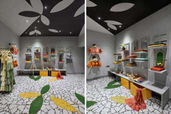 Модный бутик построили из переработанных материалов