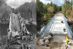 На чернiгiвському мосту завершено спорудження прогонової будови