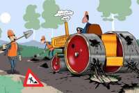 Как в России асфальт утаптывают. Видео