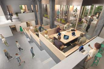 Архитекторы спроектировали постэпидемический офис