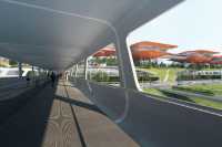 Паромный терминал превратили в футуристический порт