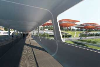 Паромный терминал превратили в футуристический порт