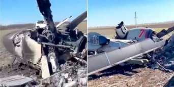 Уничтожен очередной «неуязвимый» русский вертолет Ка-52 «Аллигатор»