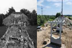 На Чернiгiвщинi вiдновлять зруйнований мiст через Десну