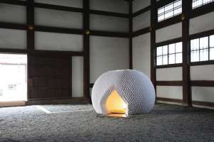 Чайный домик сделали полностью из бумаги