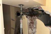 У Львовi укрiпили будинок, де обвалилася несуча стiна