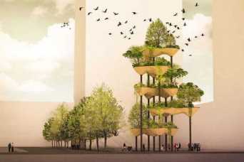 Роботы построят деревянные висячие сады