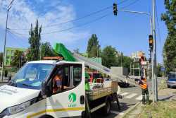 У Києвi ще один свiтлофорний об'єкт облаштували пристроями звукового супроводу