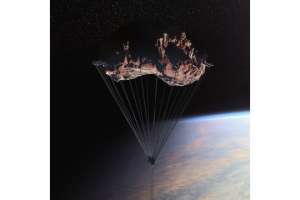 Сверхвысокий небоскреб свесят из космоса