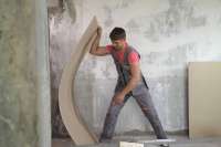 Правила работы с эластичным гипсокартоном