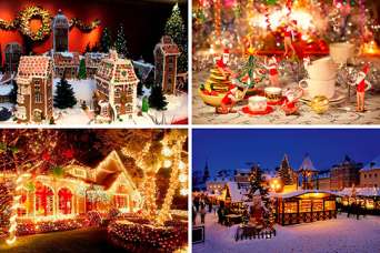Как украшают дома на Рождественские праздники в разных странах . Фото