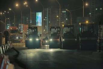 На Большой кольцевой ремонтируют новый участок